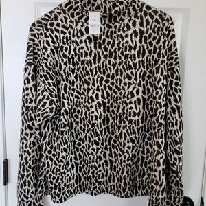 Leopard print women's shirt. Loft. New with tags.